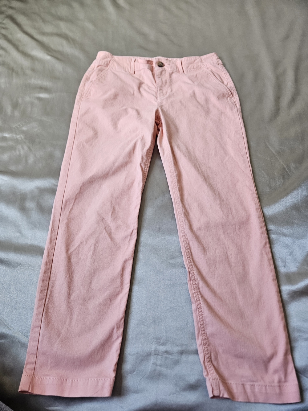 LOFT Pink Cropped Ankle Pants Stetchy Size 2